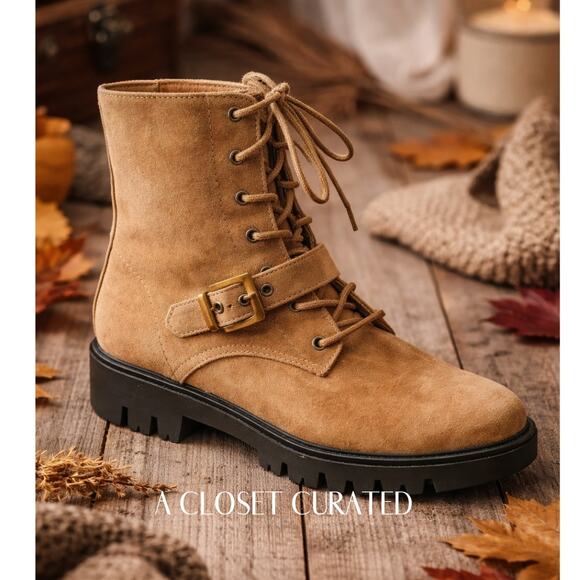 Anthropologie Shoes - Anthropologie Kalia Lace Up Boot 8 Brown New in Box